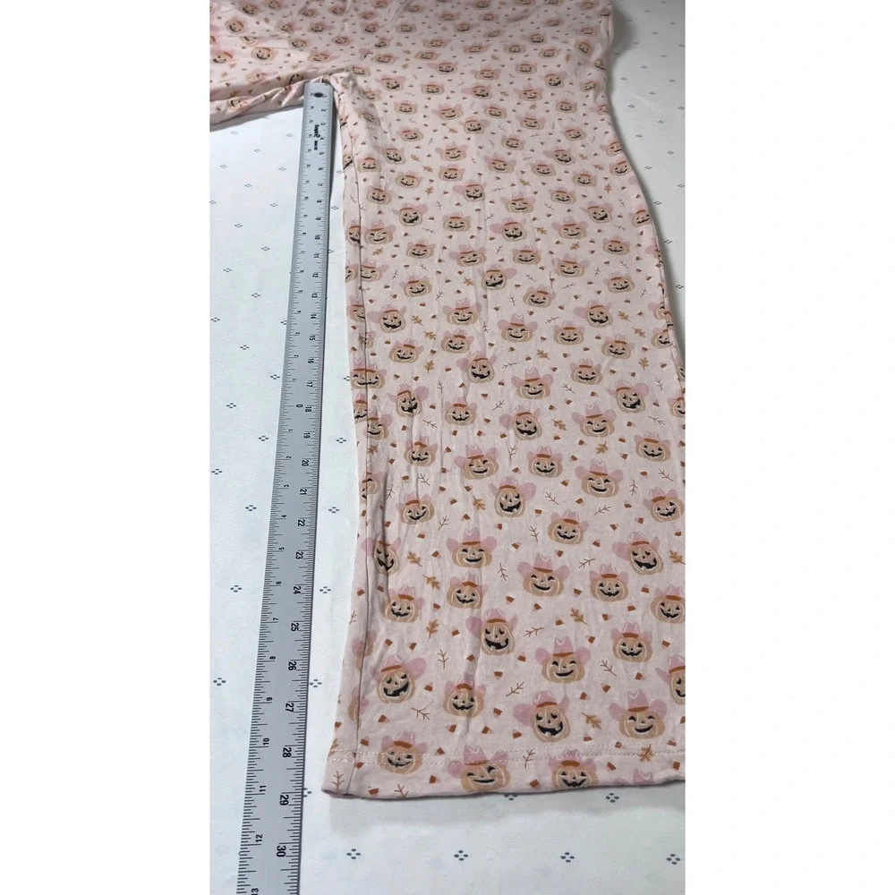 Cupcakes and Cashmere‎ Pink Cowboy Hat Pumpkin Pajama Pants Womens L Halloween
